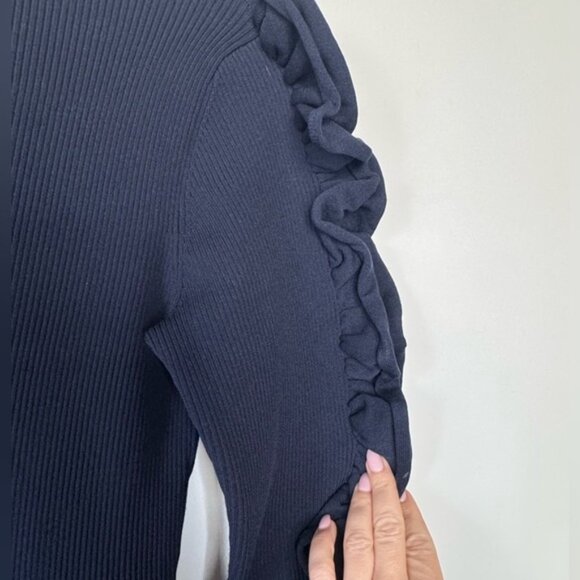 Victoria Beckham Navy Blue Knit Dress – Size 8 - Picture 13 of 15